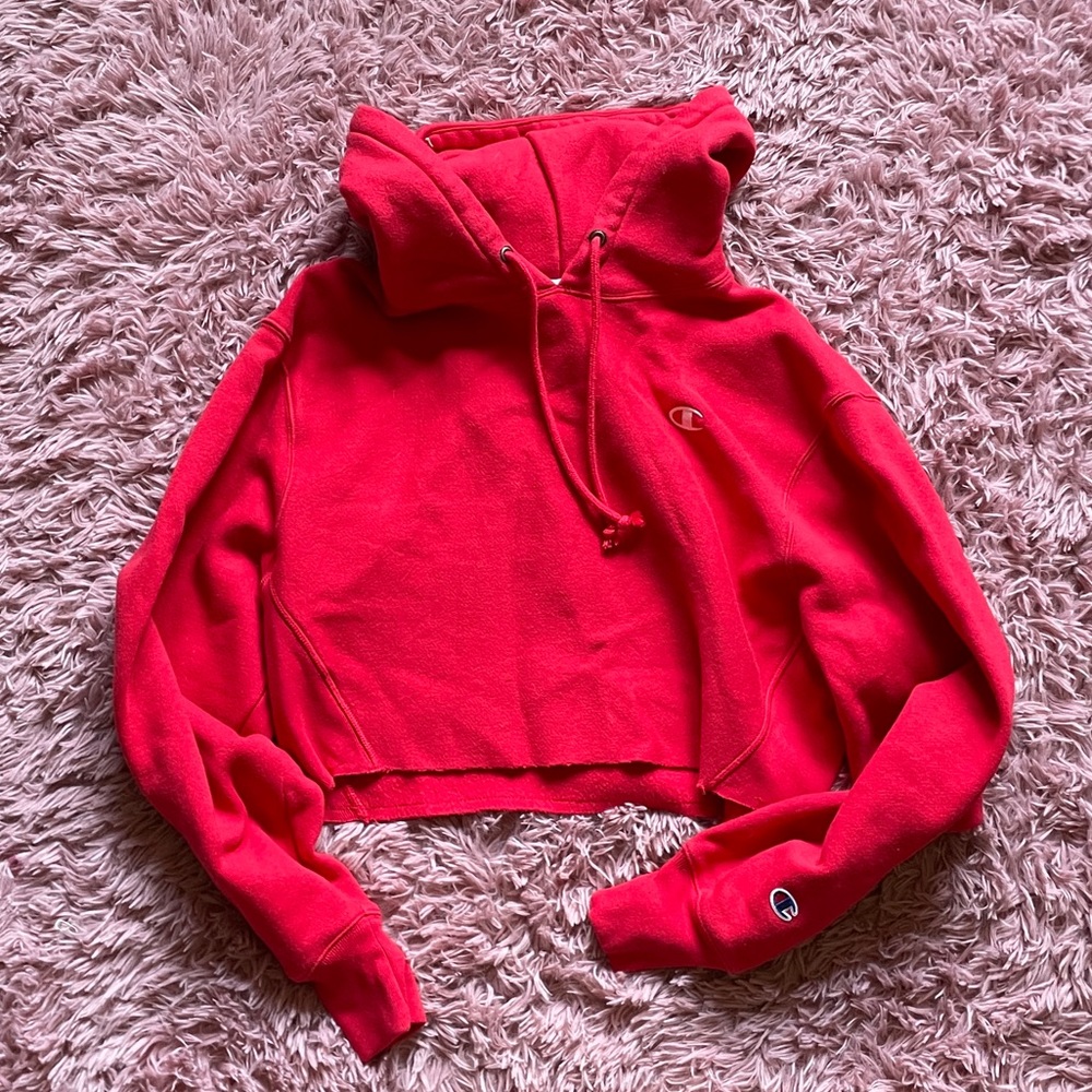 Red Champion Hoodie